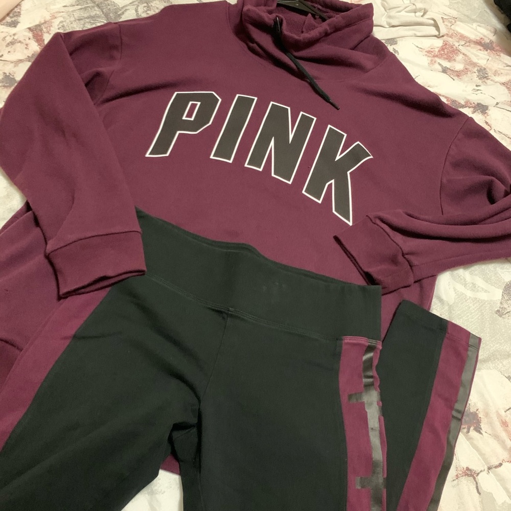 Victoria Secret Pink legs and Sweatshirt